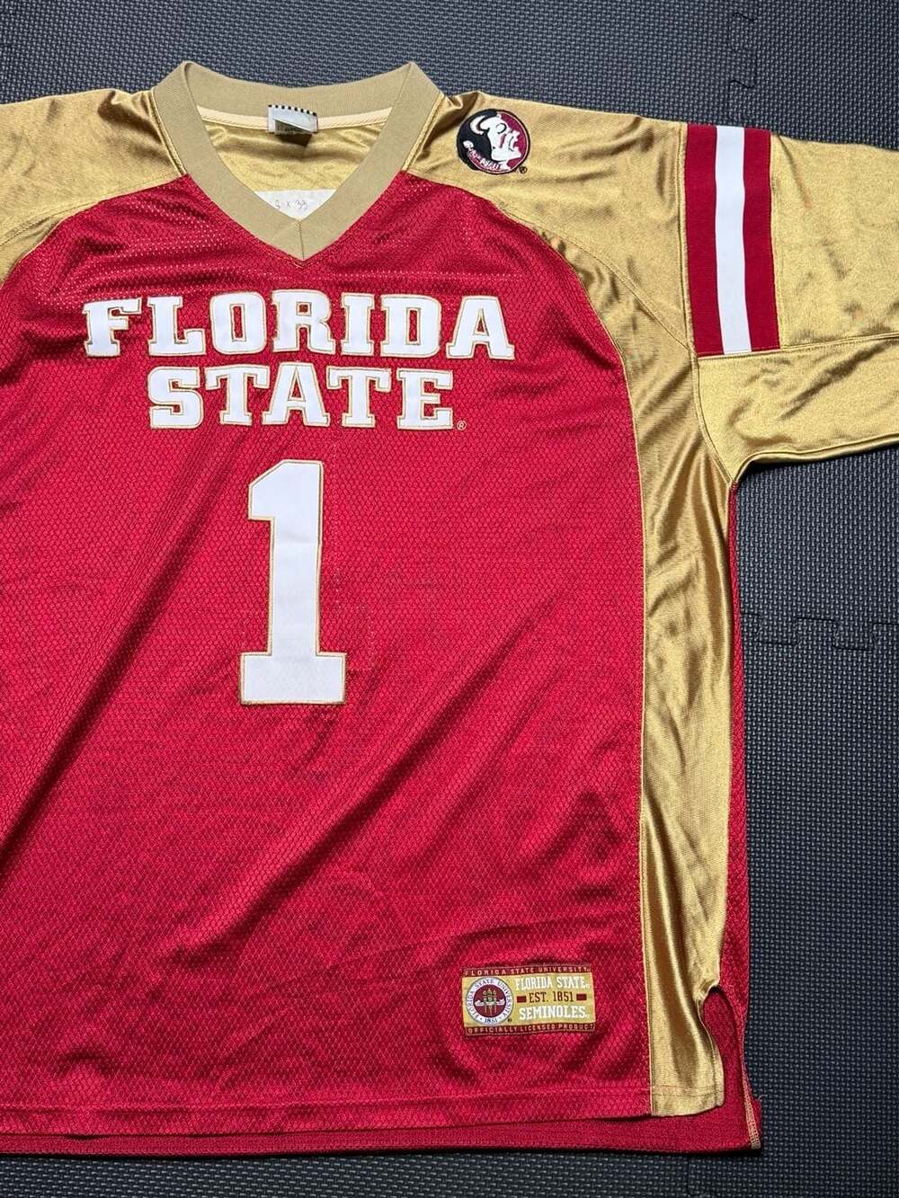 Foot Locker Team Edition Apparel Florida State Seminoles #1 Football Jersey XXL